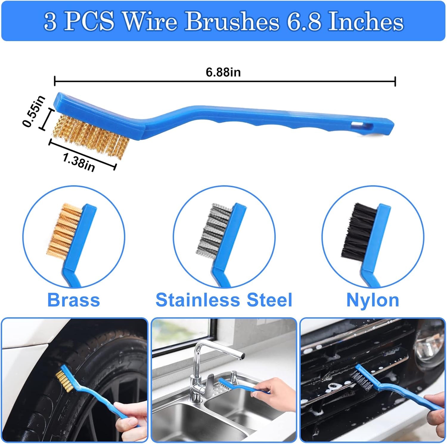 27Pcs Car Detailing Kit, Car Detailing Brush Set, Auto Detailing Drill Brush Set, Car Detailing Brushes, Car Wash Kit, Car Accessories, Car Cleaning Tools Kit for Interior, Exterior, Wheels